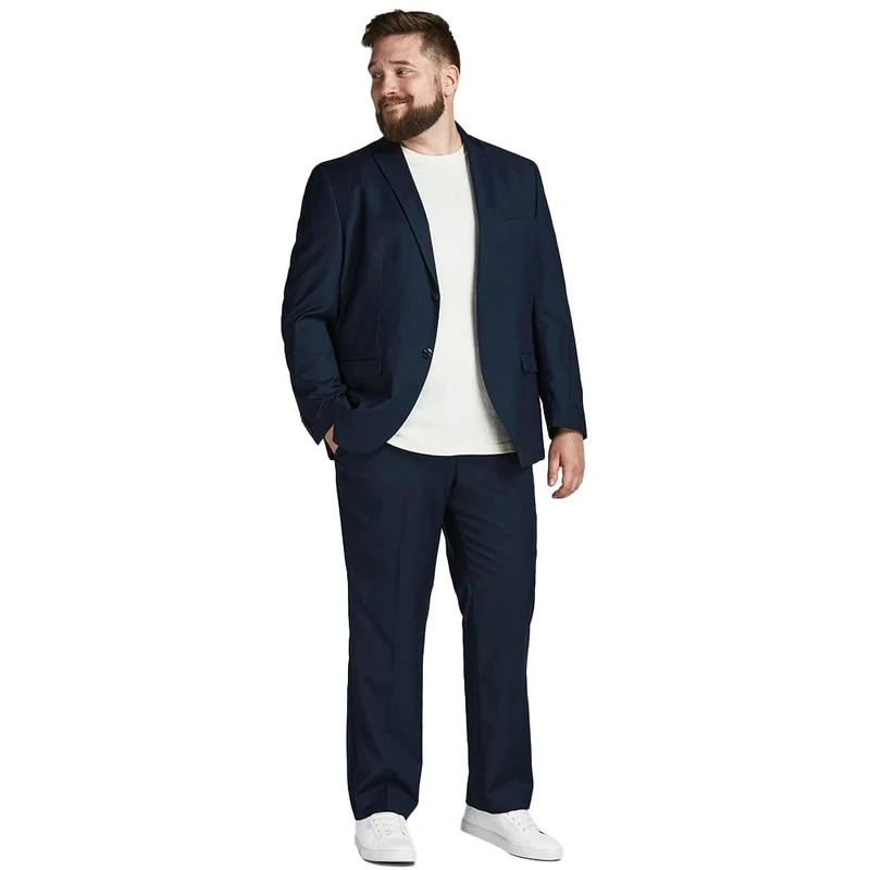 Jack & Jones Men's Jprfranco Suit Ps Suit, Dark Navy, 52 Plus
