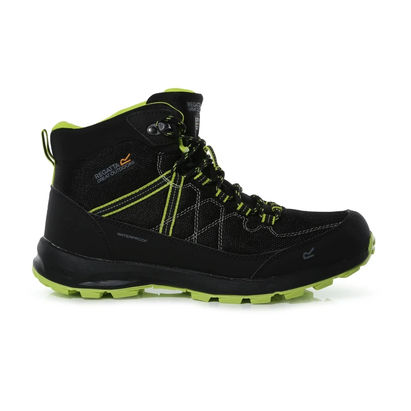 Regatta Mens Samaris Lite Waterproof Hiking Boots - Black/LimPun