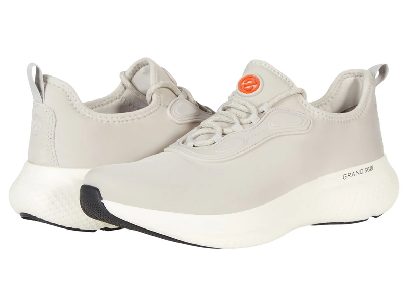 Cole Haan Zerogrand Changepace Lace-Up Sneaker, Dove Ivory/Black/Cyber Yellow, 6.5 UK