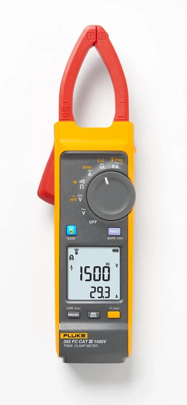 Fluke 393 FC CAT III 1500 V True-rms Clamp Meter with iFlex