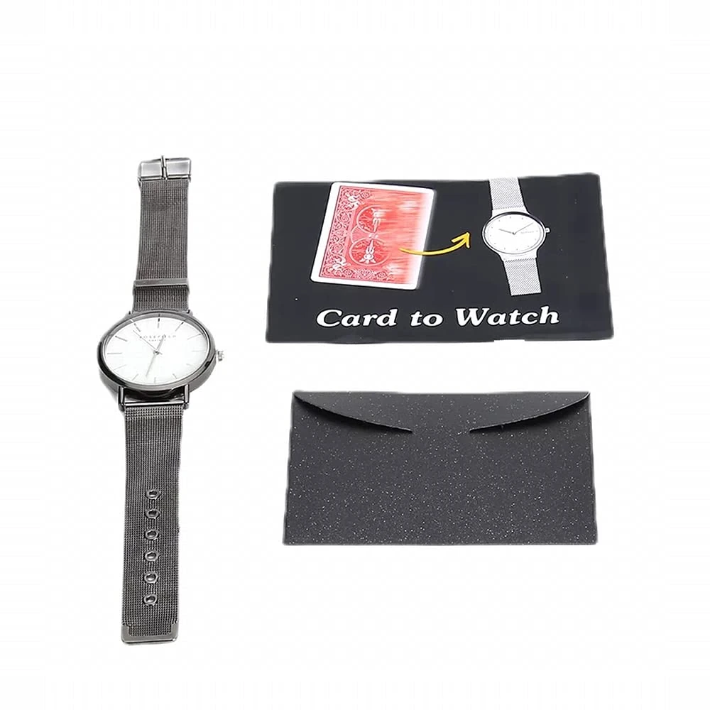 ZQION Watch This Magic Tricks Playing Card Change Card to Watch Close Up Street Illusion Mentalism Magic Gimmicks