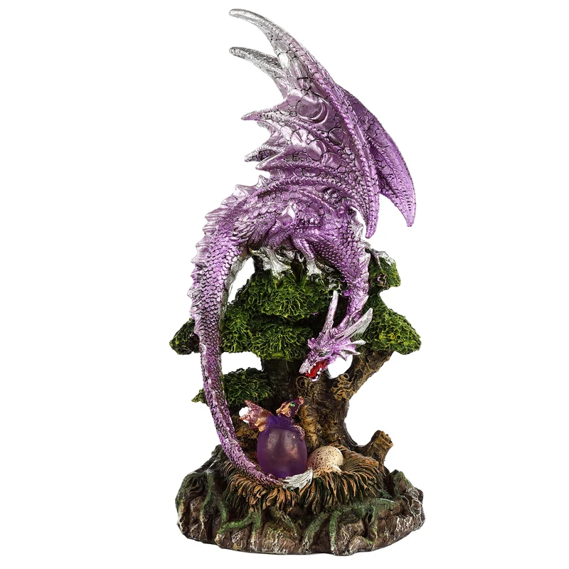 Puckator LED Figurine Dark Legends-Mére Des Dragons & Arbre de la Fie Decorative Figures, Multicoloured, Unique