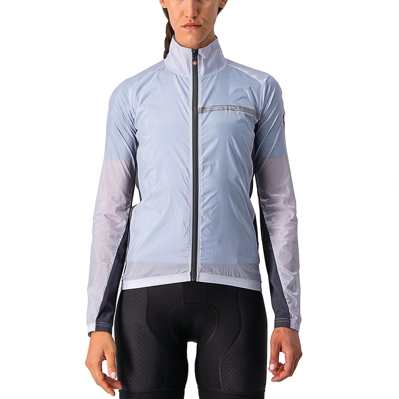 CASTELLI 4521529-870 SQUADRA STRETCH W JACKET Women's Jacket SILVER GRAY/DARK GRAY L