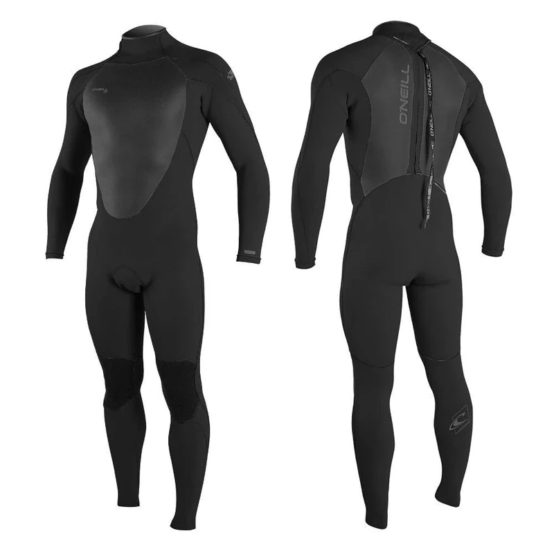 O'Neill Epic 5/4mm Back Zip GBS Wetsuit - Black - Smoothskin FluidFlex™ Firewall - Krypto Knee Padz