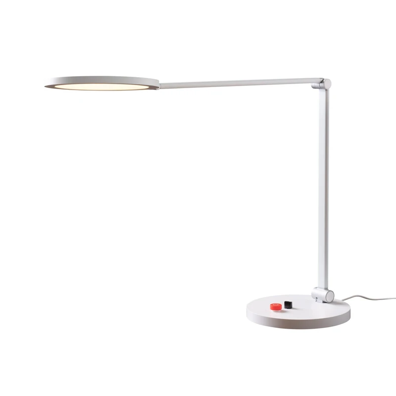 Tricolor LED LAMP - Dimmable Eye Caring Lamp, Daylight 3 Colour temperatures, 95+ CRI, Designed with Bold and Visible switches, Table Lamp, White