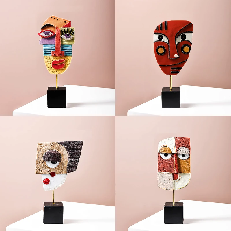 HCCMLOVE Statues, Resin, Various Styles, 4 PCS