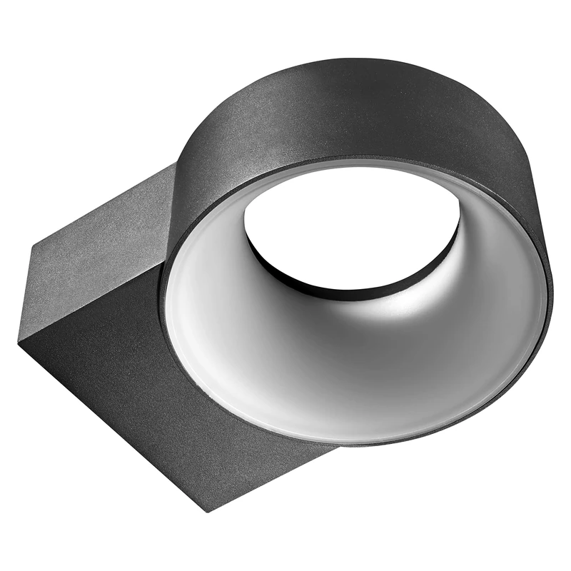 Gewiss LED Wall Light – ELIA OL – Optical Diffuser 4000 K, Black – GWF2100FR840 - Image 1