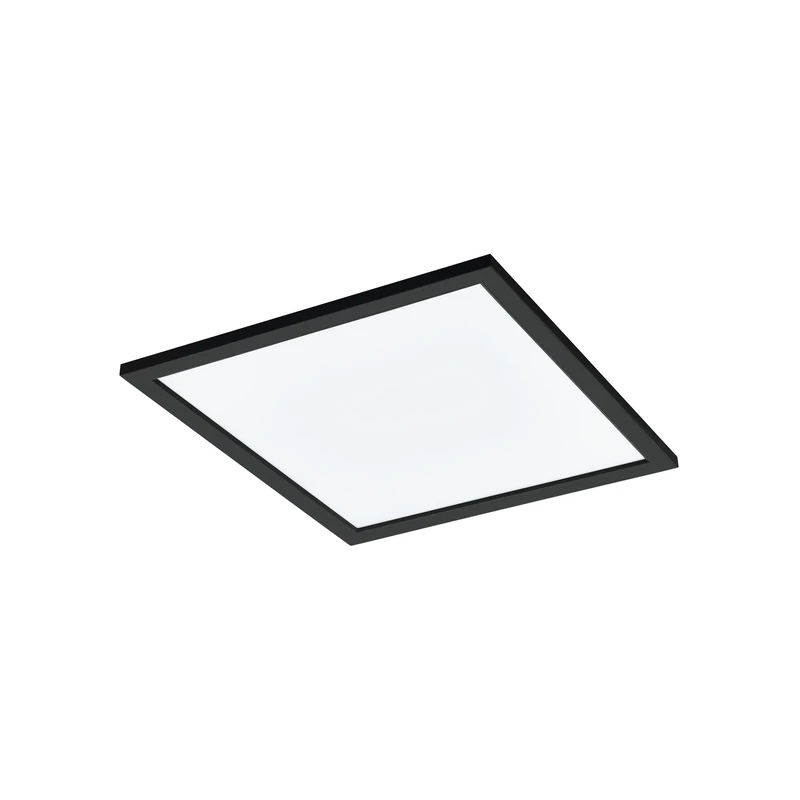 Eglo Connect.z Smart Home LED Ceiling Light Panel Salobrena-Z, 18 inches, Zigbee Lighting, app and Voice Control, White tunable Lights (Warm - Cool White), dimmable, Black