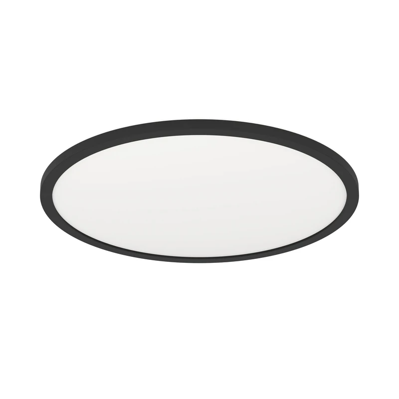 Eglo Connect.z Smart Home LED Ceiling Light Rovito-Z, Ø 16.5 inches, Lighting with app and Voice Control Alexa, White tunable Lights (Warm - Cool White), RGB Backlight, dimmable, Black