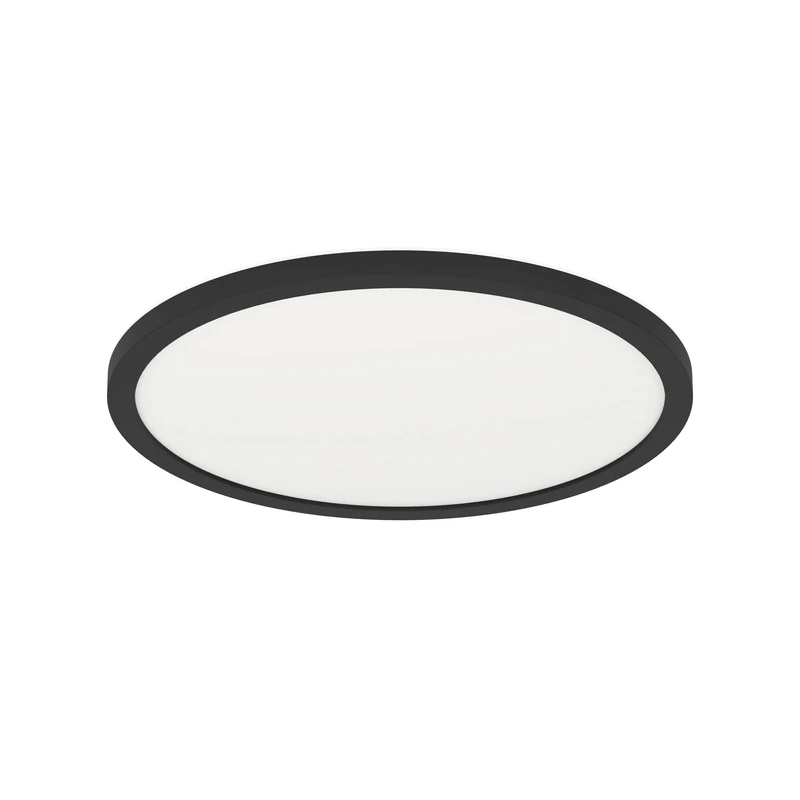 Eglo Connect.z Smart Home LED Ceiling Light Rovito-Z, Ø 12 inches, Lighting with app and Voice Control Alexa, White tunable Lights (Warm - Cool White), RGB Backlight, dimmable, Black