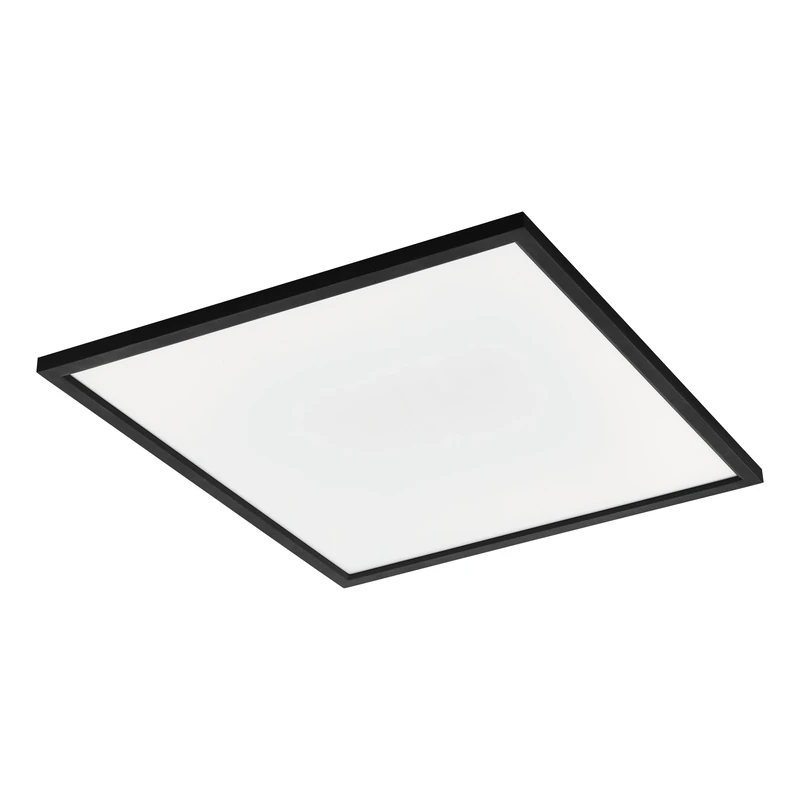 Eglo Connect.z Smart Home LED Ceiling Light Panel Salobrena-Z, 23 inches, Zigbee Lighting, app and Voice Control, White tunable Lights (Warm - Cool White), dimmable, Black