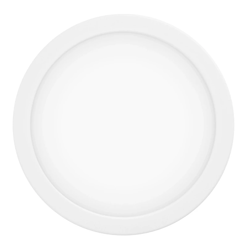 Eglo Connect.z Smart Home LED Bathroom Spotlight Fueva-Z, Flat spot Light for Ceiling, Ø 8.5 inches, ZigBee, app and Voice Control, Warm – Cool White, dimmable, White, IP44