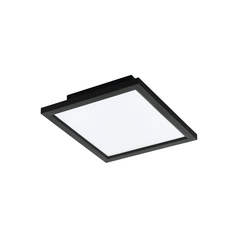 Eglo Connect.z Smart Home LED Ceiling Light Panel Salobrena-Z, 12 inches, Zigbee Lighting, app and Voice Control, White tunable Lights (Warm - Cool White), dimmable, Black