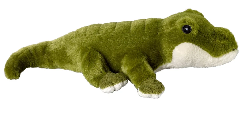 Bauer Spielwaren 12949 I Like My Planet Crocodile Plush Toy Recycled Material Green