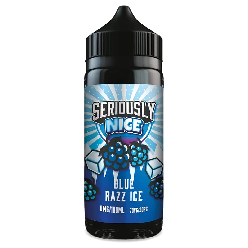 Seriously Nice Blue Razz Ice 0mg 100ml Shortfill E-Liquid Nicotine Free - Image 1
