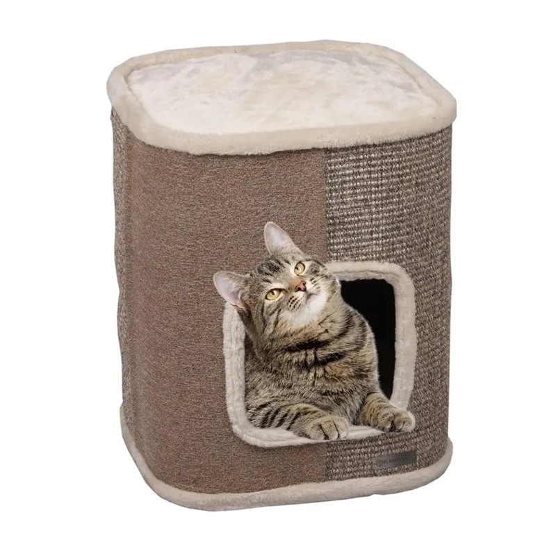 Flamingo SCRATCHING BARREL GEORGE BEIGE S 40x40x49CM