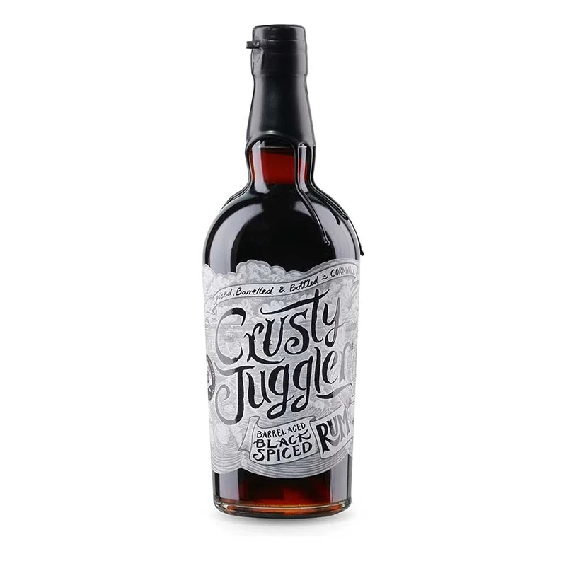 Crusty Juggler Barrel Aged Black Spiced Rum 70cl | 37.5% ABV | Spiced in Cornwall | Rich Vanilla, Caramel & Spice | Gold Medal Winner World Rum Awards 2025