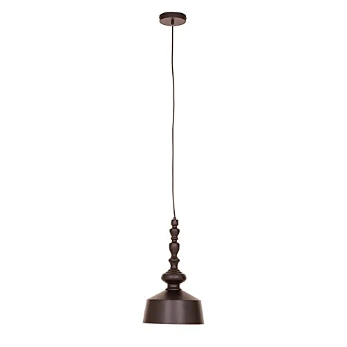 Premier Housewares Chandelier/Ceiling Light Matte Black Pendant Lights For Ceiling/Hallway/Living Room Robust Metal Hanging Lighting For Halls/Bedroom 26 x 170 x 26