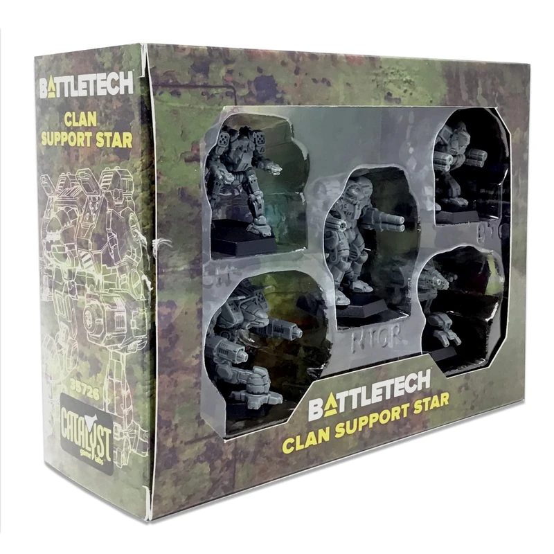 Catalyst Game Labs BattleTech | Miniatures | Clan Support Star | Expansion | Miniature Game Ages 14+