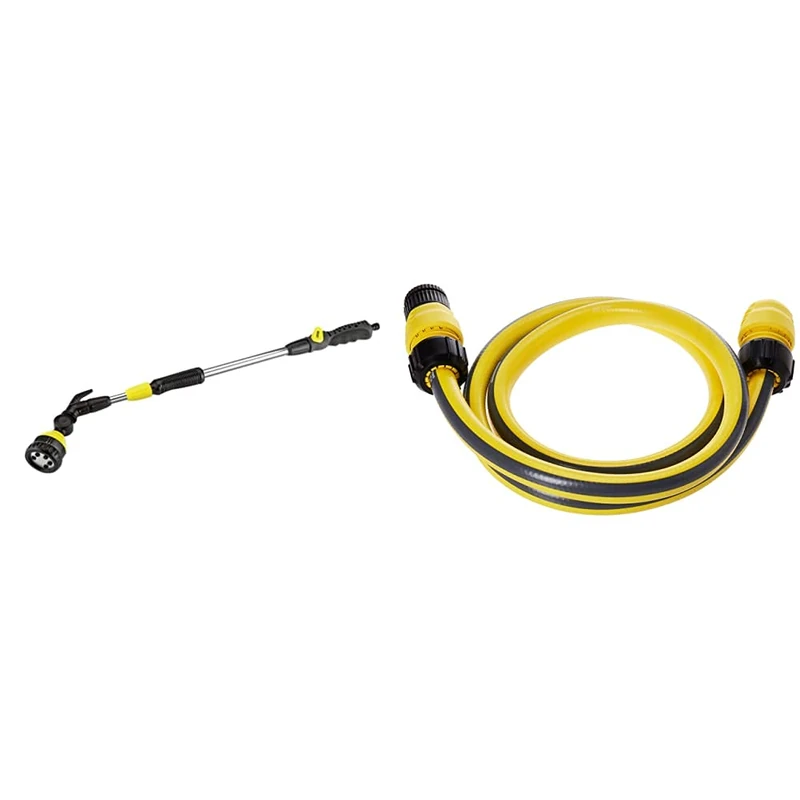 Karcher 2.645-137.0 78.0 x 15.0 x 6.6 cm Premium Spray Lance - Black/Yellow & (26451220) 1.5m Hose Connection Set with Connectors