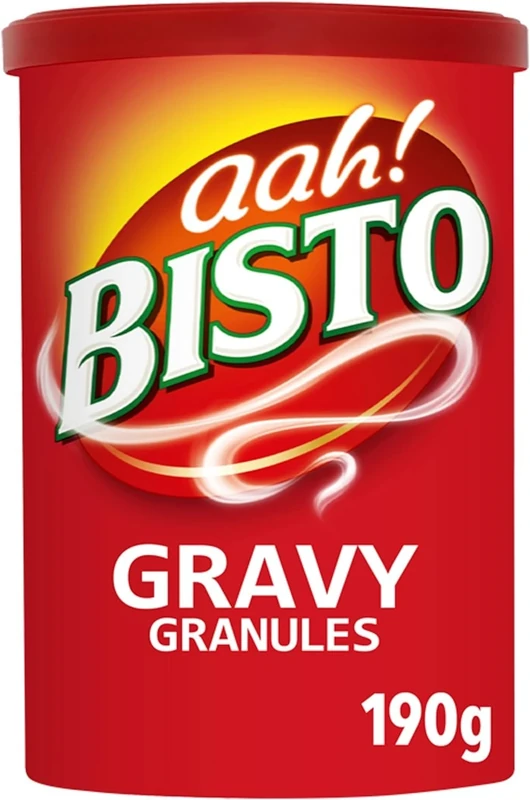 Bisto Gravy Granules, Great with Beef, 190 g Drum (Pack of 1)