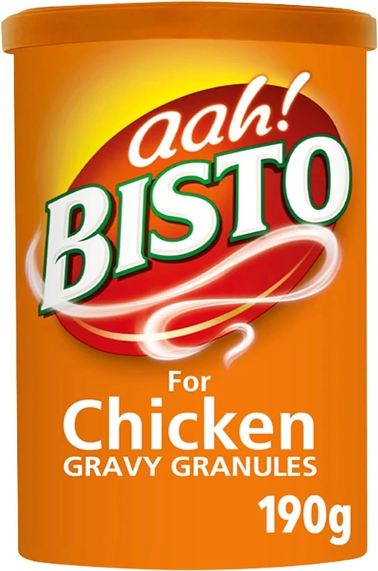 Bisto Flavoursome & Delicious Chicken Gravy Granules for Hearty Family Mealtimes, 190 g Drum (Pack of 1)