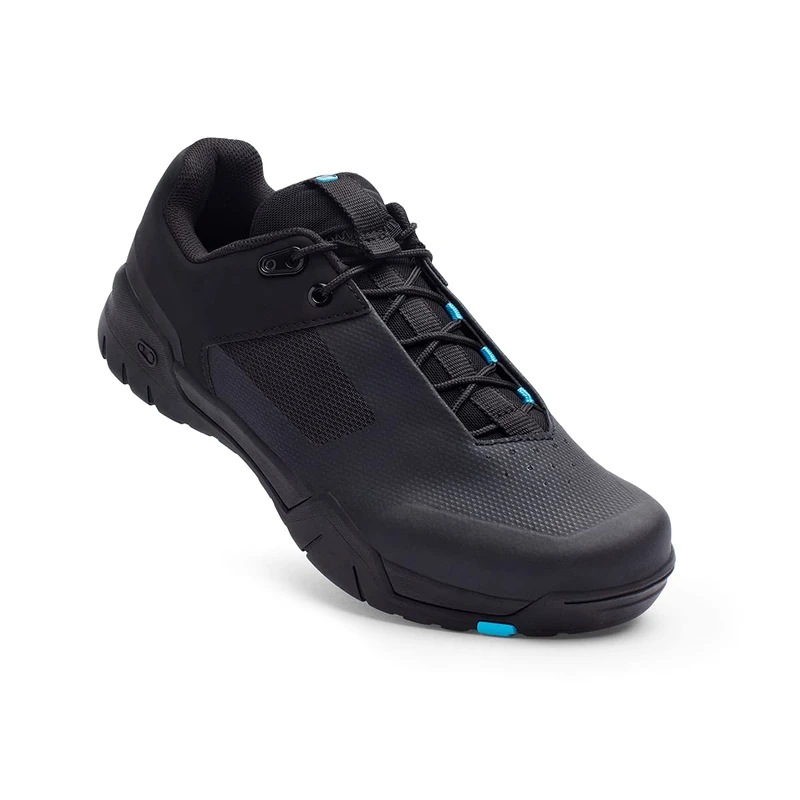 Crankbrothers Mallet-E Lace Cycling Shoes, Black/Blue, UK 4.5 / EU 37.5