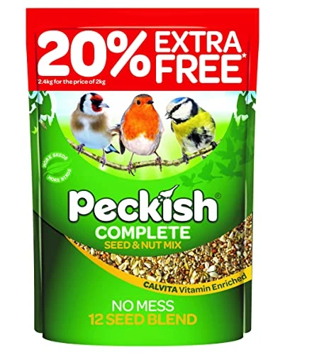 Peckish Complete Seed & Nut Bird Food 2kg + 20% Extra Free