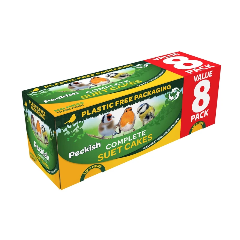 Peckish Complete Seed and Nut Suet Cakes 8 Pack Box