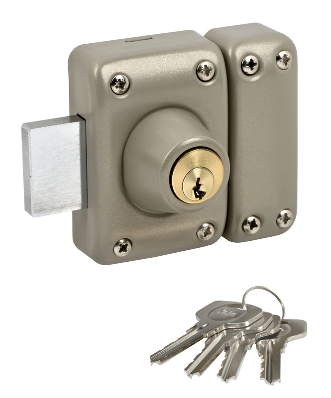Yale YV25DE-45/SC Door Lock, Golden Brown, 45mm Ø23mm