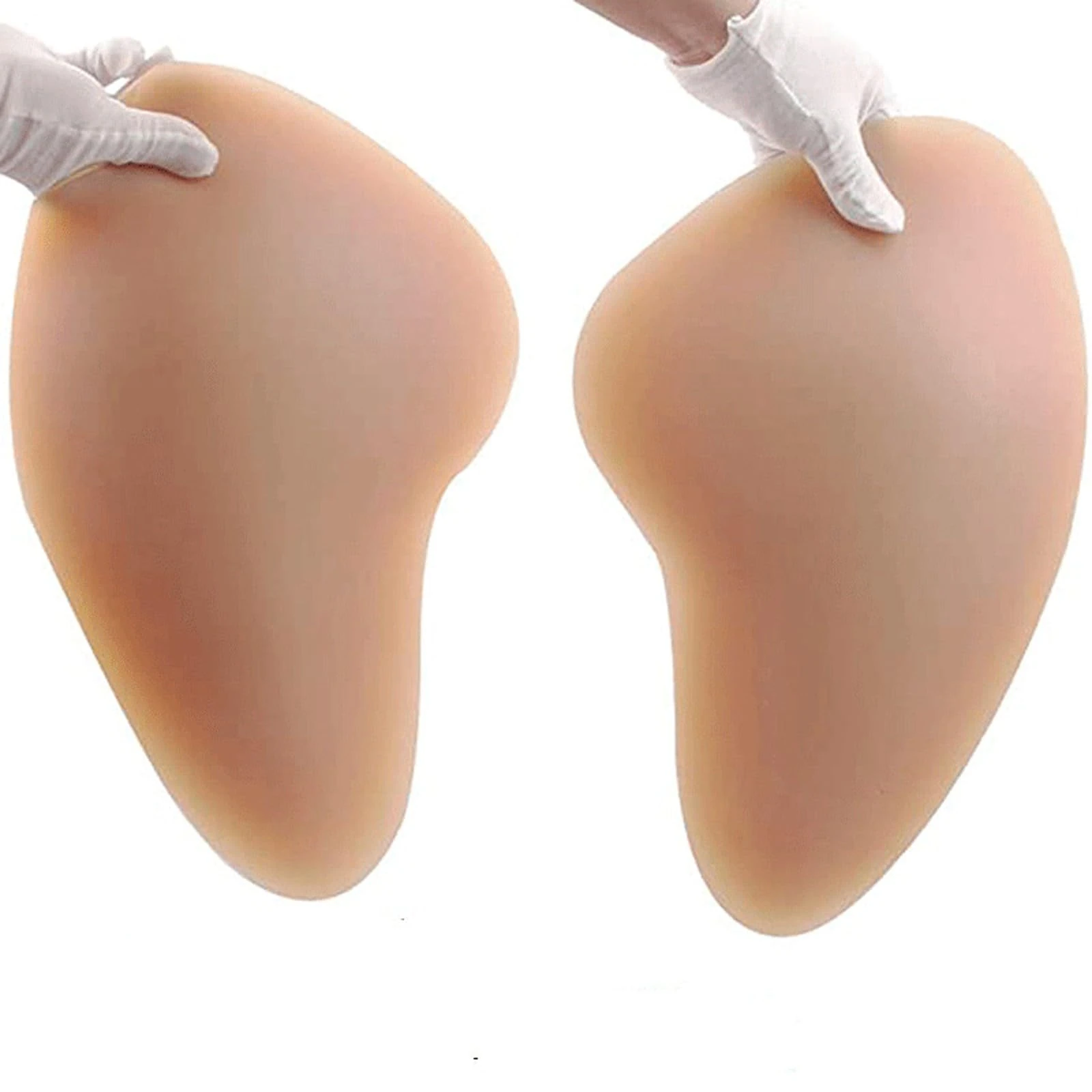 Wisfancy Silicone Hip Enhancer Butt, 1 pair Butt Enhance Pads Sexy Beauty Butt Lifter Silicone Hip Pads, Buttocks Enhancers Women For Crossdressers Dragqueen Bronze