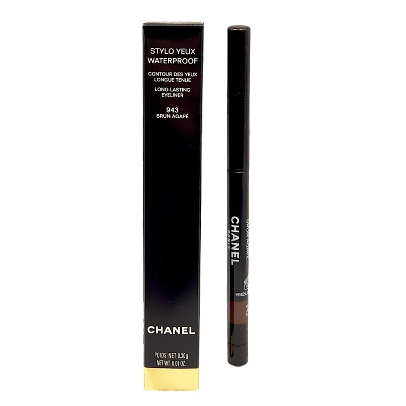 Chanel 820-70329 Beauty Care Stylo Yeux Waterproof 943-brun Agape for Adults, Ideal for Daily Beauty and Care