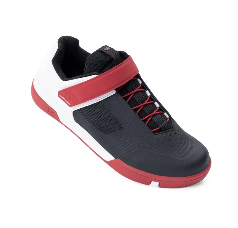 Crankbrothers Stamp Speed Lace Cycling Shoes, Red/Black/White, UK 9 / EU 43.5