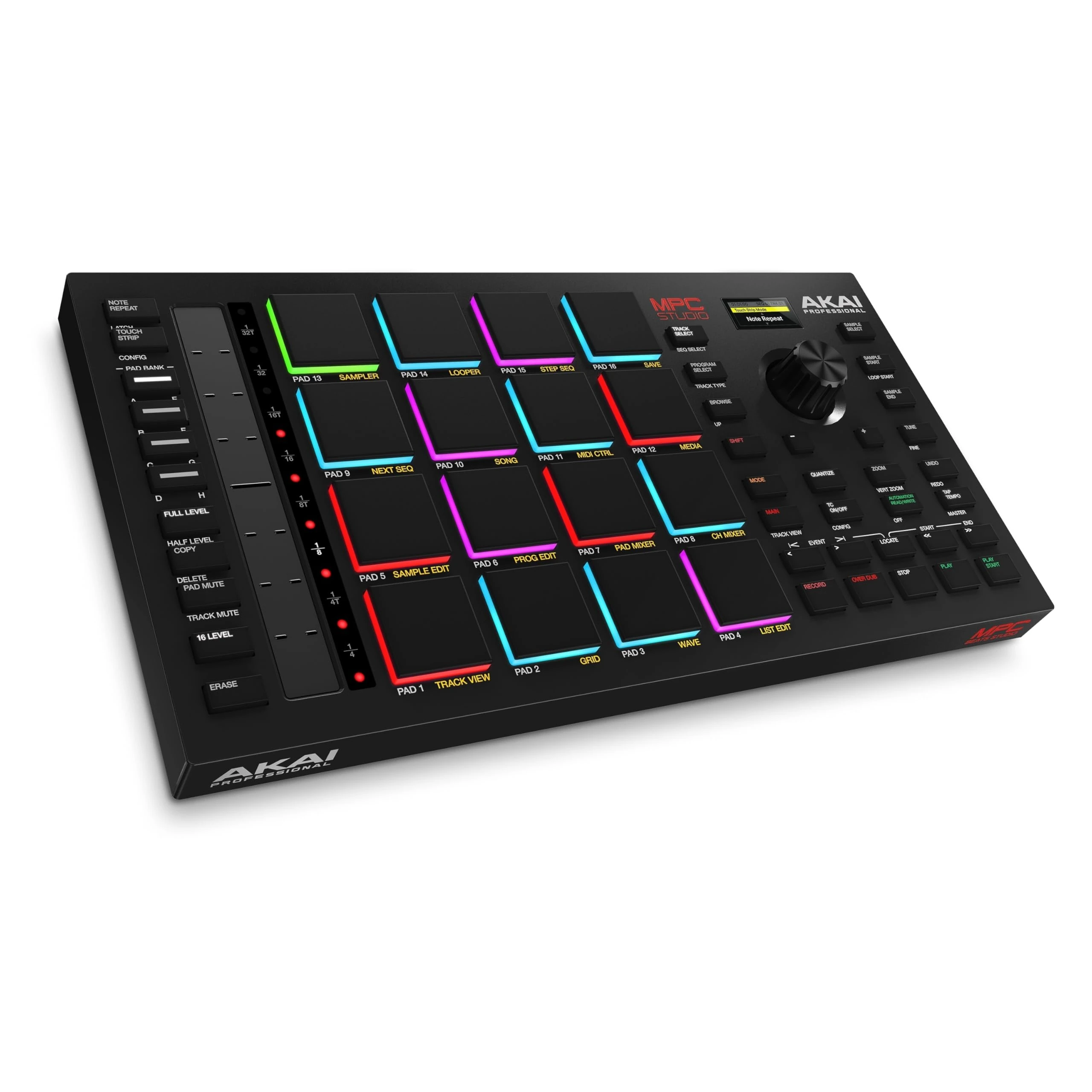 Akai Professional MPC Studio - MIDI Controller Beat Maker with 16 Velocity Sensitive RGB Pads, MPC Software, Assignable Touch Strip and LCD Display
