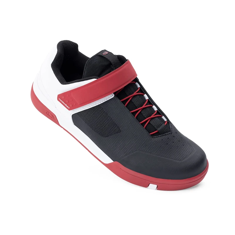 Crankbrothers Stamp Speed Lace Cycling Shoes, Red/Black/White, UK 9.5 / EU 44