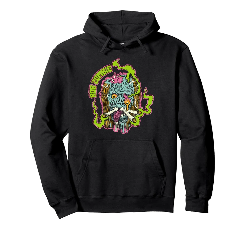 Rob Zombie Smoke Your Grass Pullover Hoodie - Image 1