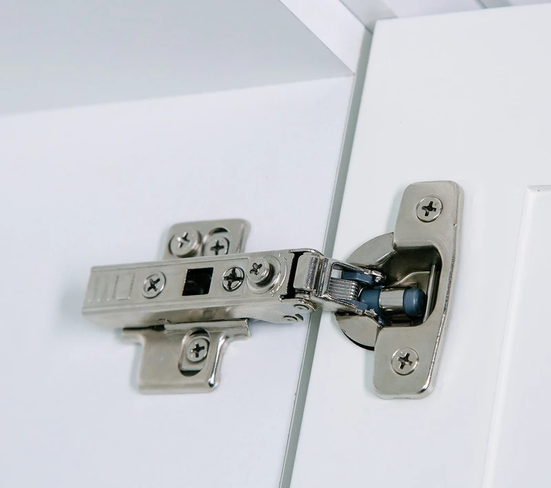 Hushed Hardware Soft Close Cabinet Hinge Set. 20 Frameless Full Overlay Cabinet Hinges for Kitchen Cabinets with Adjustable Closing Speeds.