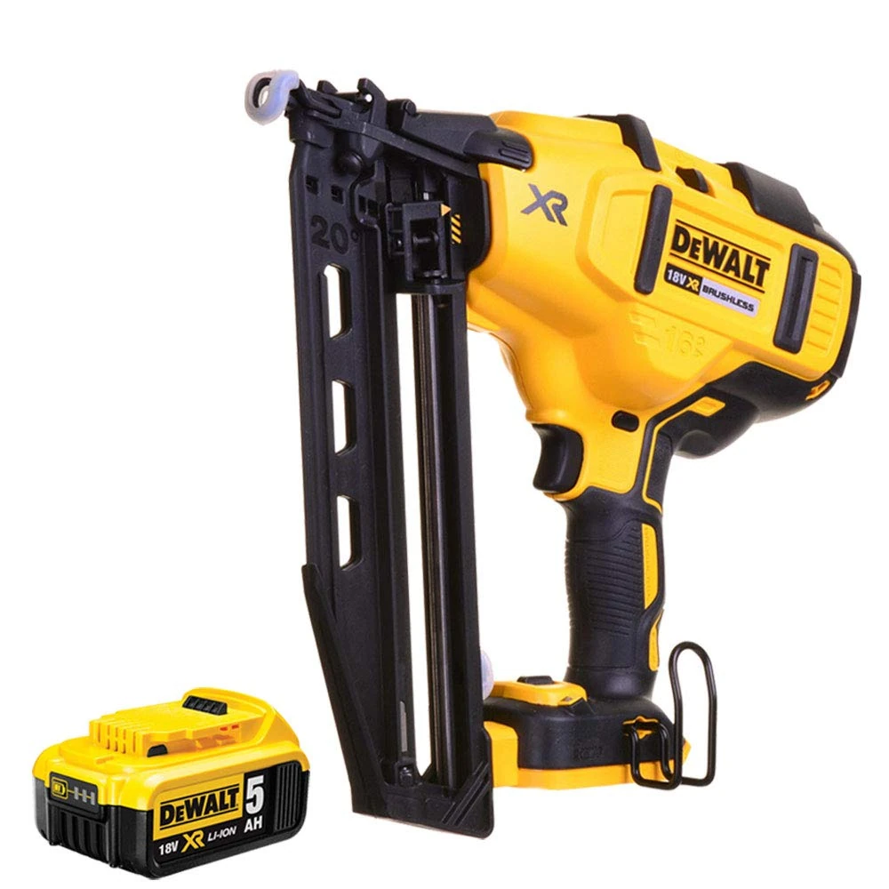 DeWalt DCN660N 18V XR Brushless Second Fix Nailer with 1 x 5.0Ah Batteries