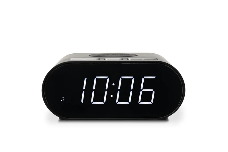Roberts ORTUSCHARGE-BK FM RDS / Bluetooth / Wireless Charging Alarm Clock Radio - Black