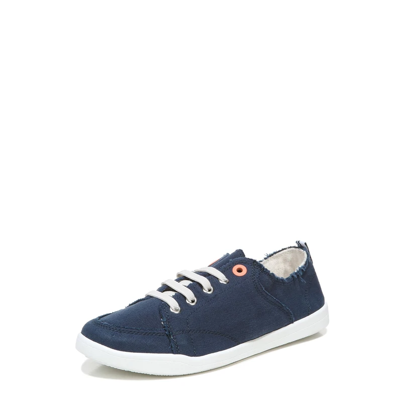 Vionic Womens Pismo Lace-Up Trainers Medium Fit UK 3.5, Dark Blue Fabric