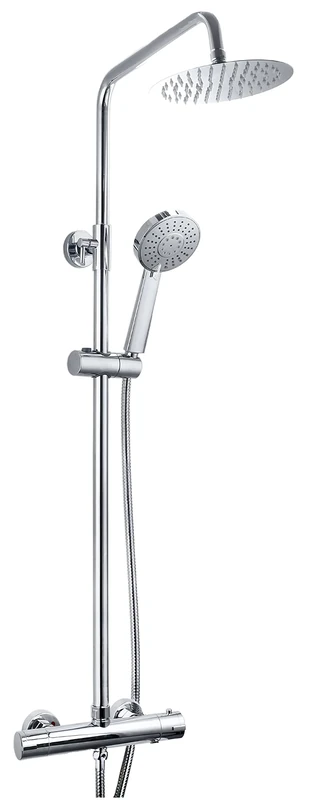 Keenware KBS-173 Chrome Overhead Shower System: Round