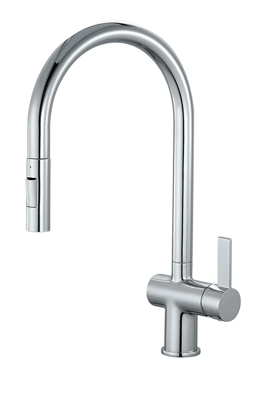 Keenware KKT-580 Kingsbury Dual Spray Pull Out Monobloc Kitchen Tap, Chrome