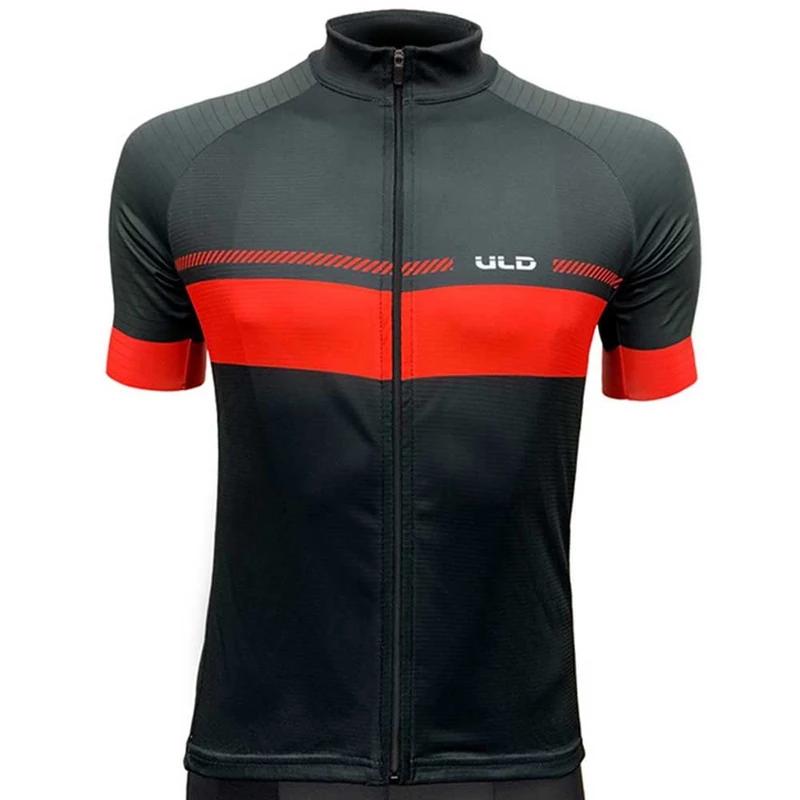 Uld Short Jersey, Sport, Black/Red (Multicoloured), XXXL