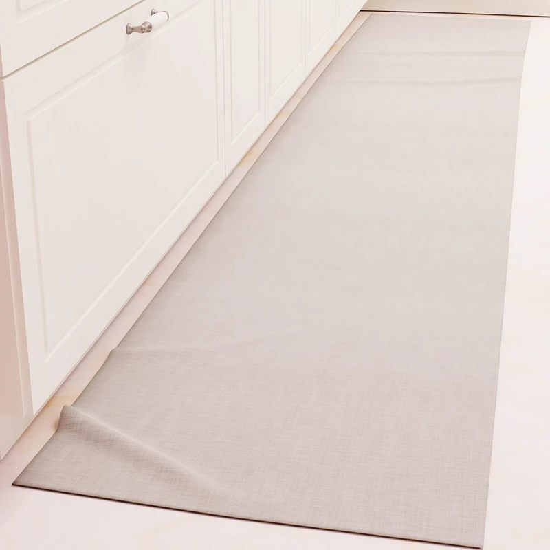 PETTI Artigiani Italiani - Kitchen Rug, Runner, Kitchen Rug, Washable, Non-Slip, Rug Runner, Kitchen Rug, Plain Colour, 52 x 340 cm, Grey, 100% Made in Italy