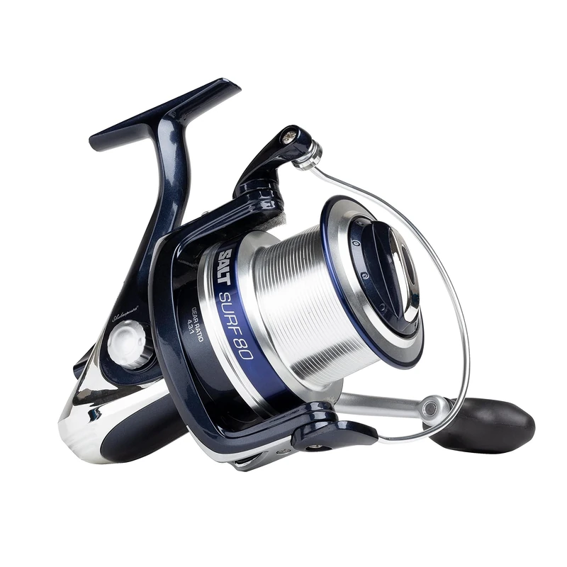 Shakespeare Salt Surf Long Cast Spinning Reel; 8000 Size, Designed for Long-Range Surfcasting and Beach Fishing, Perfect for Distance Casts In Shore and Saltwater, Unisex, Blue