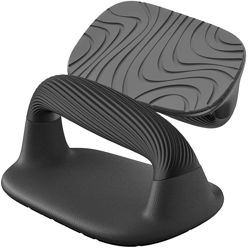 Kipika Push Up Bar Stands, Push Up Soft Handles with Non slip Grip for Chest Press, Home Gym Fitness Exercise, Strength Training (1 pair Black)