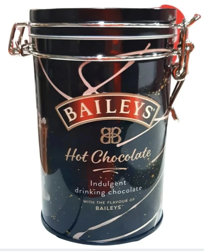 Baileys Indulgent Drinking Chocolate Infused with Irish Cream Hot Chocolate Tin - 200g | Great Gift for Valentine, Mother's Day and More