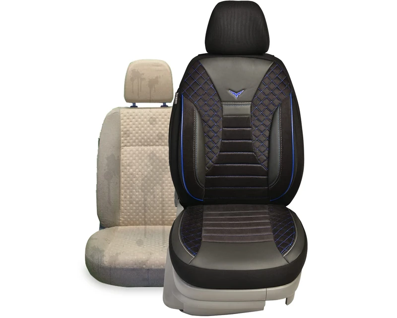 BREMER SITZBEZÜGE Seat Covers for Car Seats Compatible with Volvo S60 Cross Country from 2014 Driver & Passenger Seat Protector Seat Cover PS806