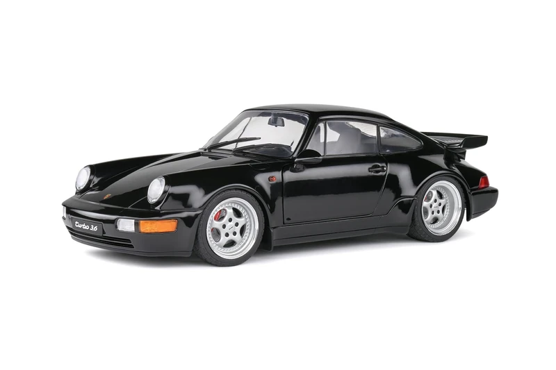 Solido 1:18 Porsche 964 Turbo - Black Die Cast Car Model