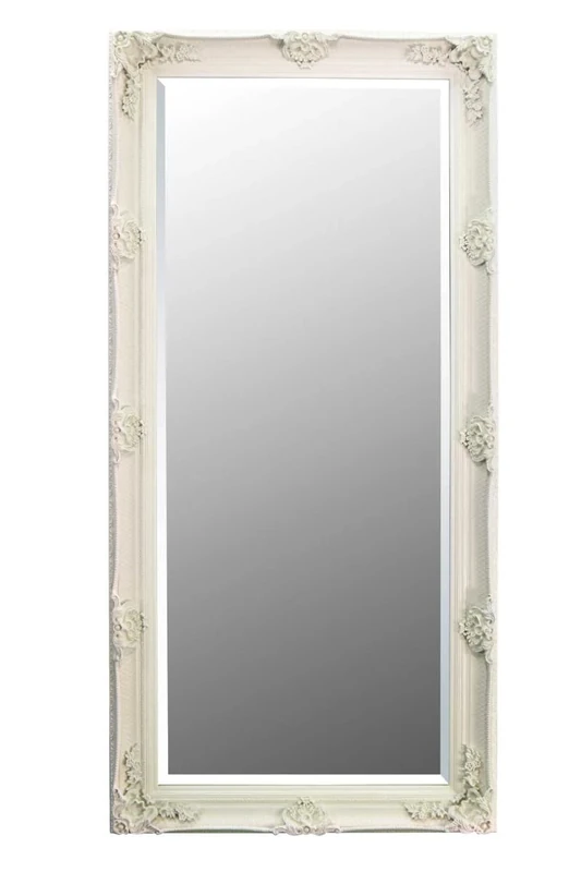 Milton Manor ornate Antique Design Shabby Chic wall Mirror 5ft5 X 2ft7 164cm X 79cm.